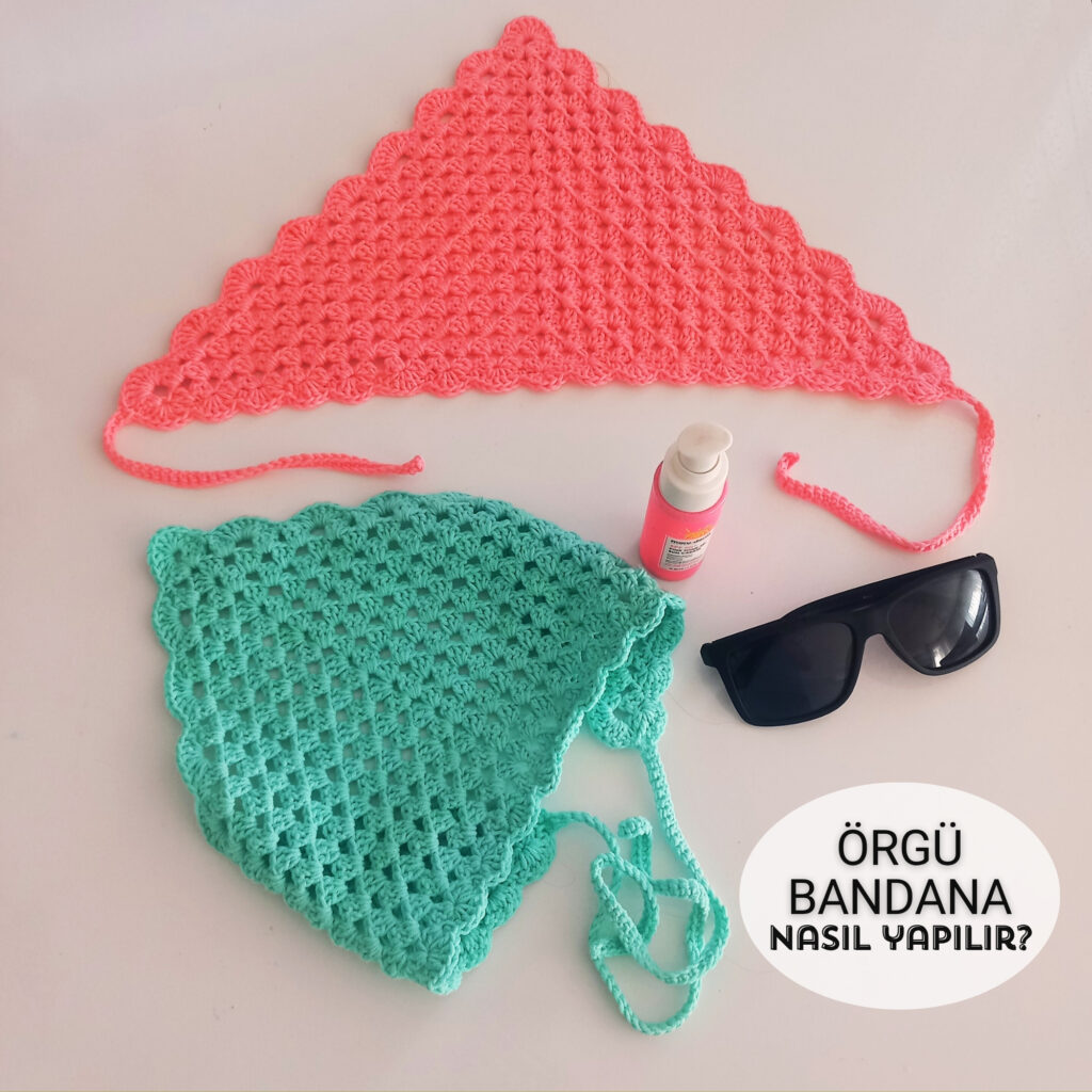 örgü bandana nasıl yapılır